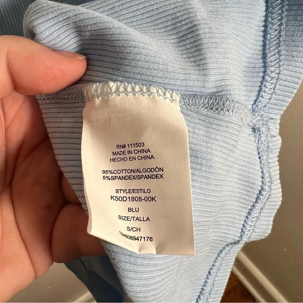 Be Only You B.O.Y. Girls Size Small Seamless Knit Mini Dress Light Blue Short